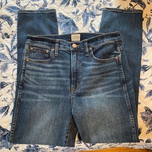 JCrew High Rise Vintage straight jeans